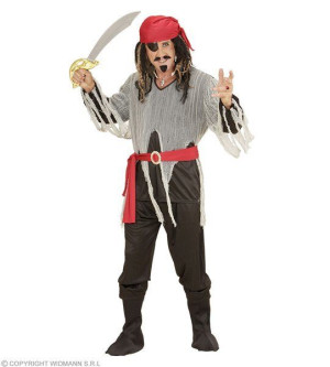 Strój Pirata Z Czerwoną Bandaną Pirat Korsarz - M
