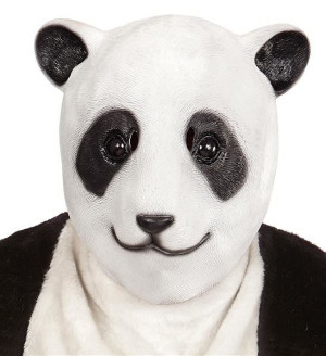 Maska Lateksowa Pandy Panda Zwierzę Zoo