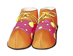 Buty Klauna Nakładki Xxl Pomarańcz-różowy