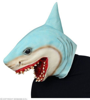 Maska Lateksowa Rekin Rekina Shark Zwierzę Zoo
