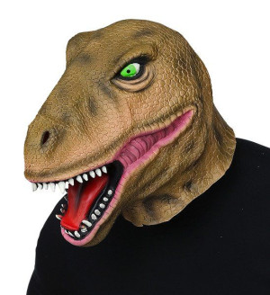 Maska Lateksowa Dinozaur Dinozaura T-rex Zoo