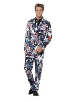Strój Garnitur Elegant Zombie Halloween - Xl