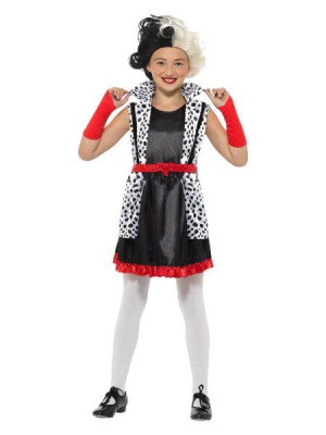 Strój Cruella De Mon Dalmatyńczyki Zła Pani - 116