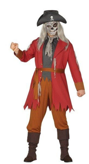Strój Duch Pirata Pirat Szkielet Halloween - L