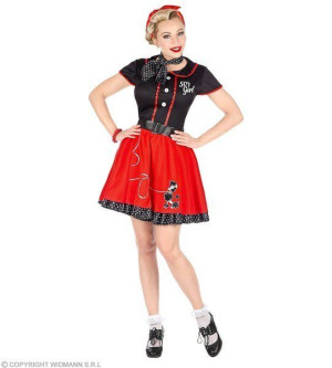 Strój Sukienka Dziewczyna Z Lat 50-tych Pin Up - M