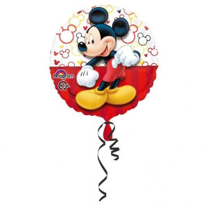 Balon Foliowy Okrągły Myszka Mickey Miki 43 Cm