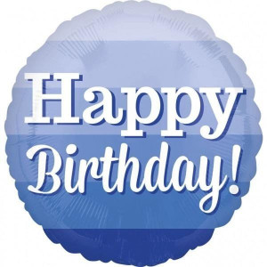 Balon Foliowy Okrągłu Urodziny Happy Birthday