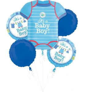 Zestaw Balonów Foliowych It's A Boy 5 Sztuk