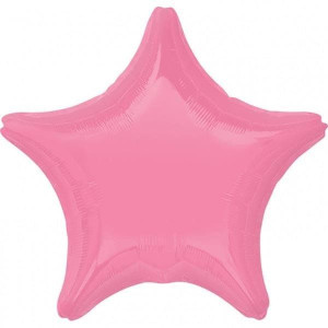Balon Foliowy Gwiazda Różowa 48 Cm Różowy