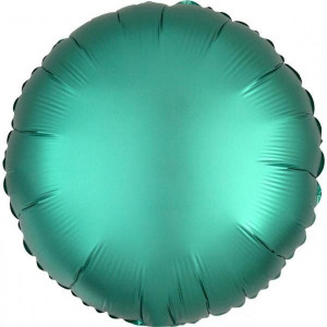 Balon Foliowy Okrągły Satynowy Zielony 43 Cm
