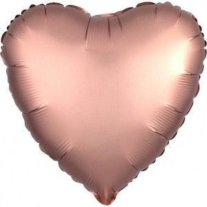 Balon Foliowy Serce 43 Cm Rose Gold Różowe Złoto