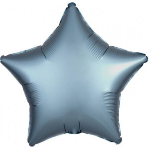 Balon Foliowy Gwiazdka Satynowy Grafitowy 48 Cm