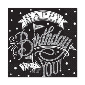 Serwetki Urodzinowe Happy Birthday 36 Sztuk 24,7cm