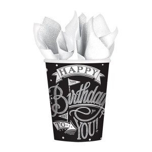 Kubeczki Kubki Jednorazowe Happy Birthday 18szt