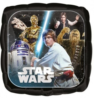 Balon Foliowy Kwadratowy 43cm Star Wars