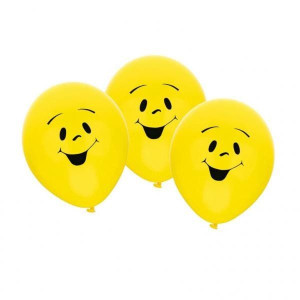 Zestaw Balonów Lateksowych 22,8cm Uśmiech 6 Sztuk