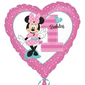 Balon Foliowy Serce 43cm Myszka Minnie Mini Roczek