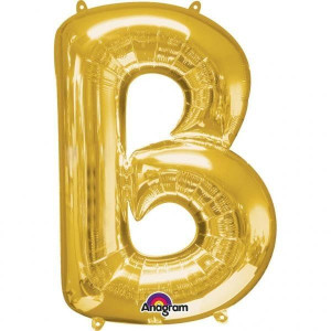 Balon Foliowy 58 X 86cm Litera B Złota Urodziny