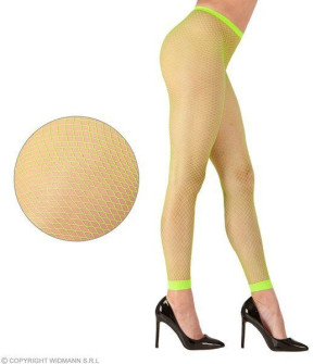 Leginsy Damskie Kabaretki Zielone Neon - M