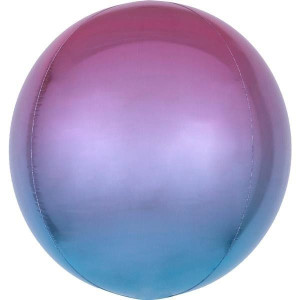 Balon Foliowy Ombre Kula Nieb-fiol 38 X 40 Cm Hel