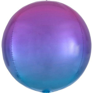 Balon Foliowy Ombre Kula Czer-nieb 38 X 40 Cm Hel