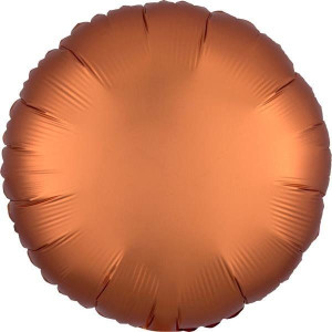 Balon Foliowy Satyna Okrągły Czarny 43cm Urodziny