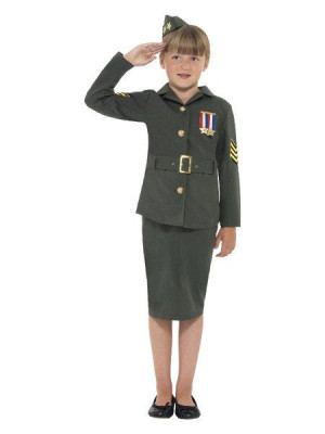 Strój Młodej Pilotki Pilotka Zielony - 146