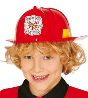 Kask Czerwony Strażaka Strażak Dziecięcy