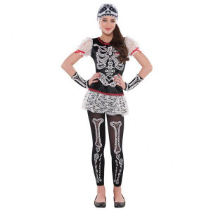 Strój Kościotrup Los Muertos Halloween - 158