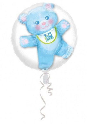 Balon W Balonie Miś Chłopiec 60 Cm Baby Shower