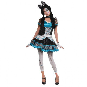 Strój Lalka Lalki Lala Pęknięta Halloween - 146