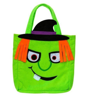 Torba Filcowa Zielona Czarownica Halloween