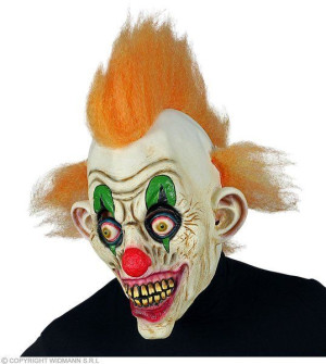 Maska Lateksowa Szalony Klaun Klauna Halloween