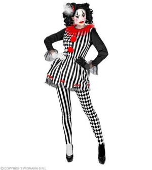 Strój Złowrogi Harlequin Złego Harlequina - S