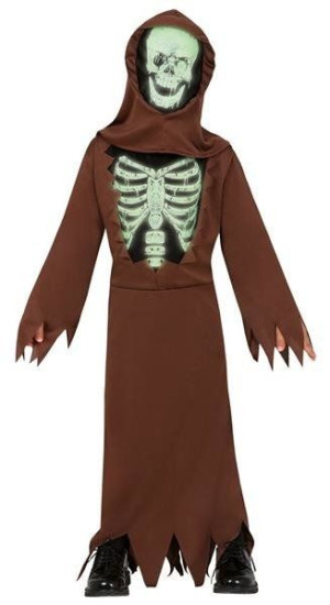 Strój Szkielet Kościotrup Brązowy Halloween - 128