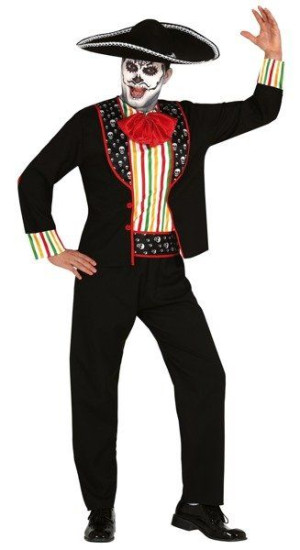 Strój Day Of The Dead Szkielet Halloween - L