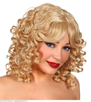 Peruka Veronica Blond Włosy Kręcone Jasne
