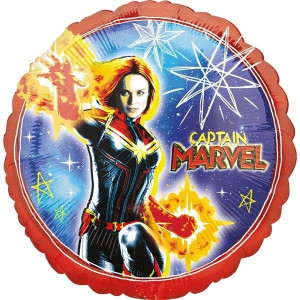 Balon Foliowy Dwustronny Captain Marvel 43 Cm