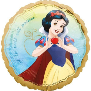 Balon Foliowy Okrągły Królewna Śnieżka 43 Cm