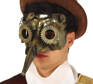 Maska Steampunk Maszyna Parowa Z Długim Dziobem
