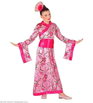 Strój Gejsza Kimono Różowa Daleki Wschód - 158