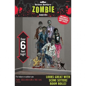 Dekoracja Na Ścianę Rodzina Zombie Halloween 2 El