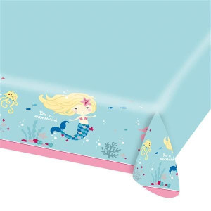 Obrus Papierowy Niebieski Syrena 115x175cm Impreza