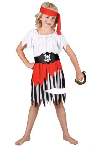 Strój Mała Małej Piratka Piratki 4 El. - 152