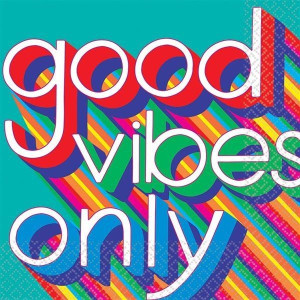 Serwetki Papierowe Good Vibes Kolorowe 33x33 Cm