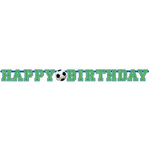 Baner Papierowy Urodziny Piłka Nożna Futbol