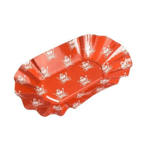 Talerzyki Papierowe Czerwone Grill Bbq 17x10 Cm