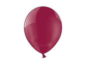 Balony Lateksowe 23cm Crystal Bordo 100szt Impreza