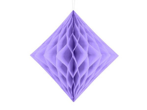 Diament Bibułowy Plaster Miodu 30cm Liliowy