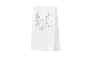 Lampiony Papierowe Na Świece Gołąbki 15x9x26 Cm